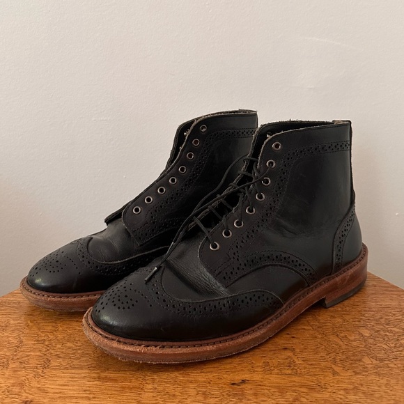 USA MADE All Leather Boots - 7.5 / 8 - Picture 1 of 5